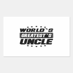 World`s Greatest`s Uncle Rectangular Sticker
