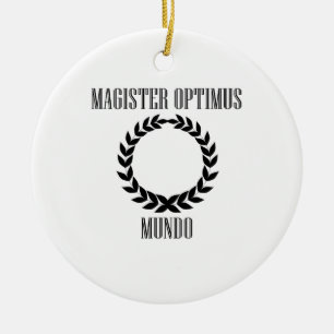 World’s Greatest Teacher (Male) Ceramic Ornament