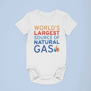 World’s Largest Source Of Natural Gas Baby Bodysuit