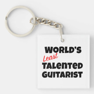 World’s Least Talented Guitarist Keychain