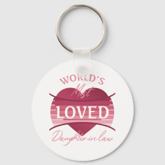 World’s Most Loved Daughter-In-Law Keychain
