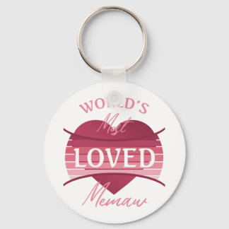 World’s Most Loved Memaw Keychain