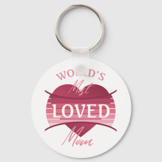 World’s Most Loved Mom Keychain