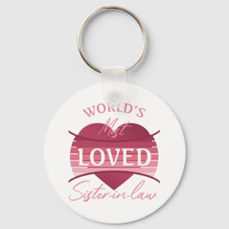 World’s Most Loved Sister-In-Law Keychain