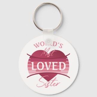 World’s Most Loved Sister Keychain