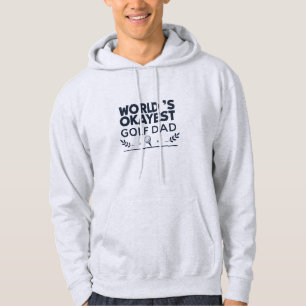 World’s Okayest Golf Dad Vintage Emblem Hoodie