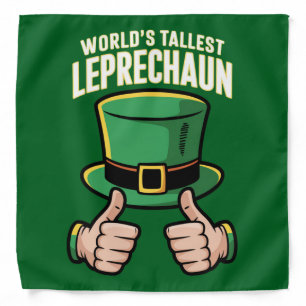 World’s Tallest Leprechaun Funny Irish Humor  Bandana