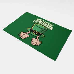 World’s Tallest Leprechaun Funny Irish Humor  Doormat