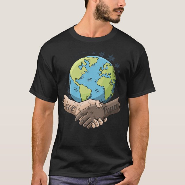 World say no to racism campaign T-Shirt (Front)