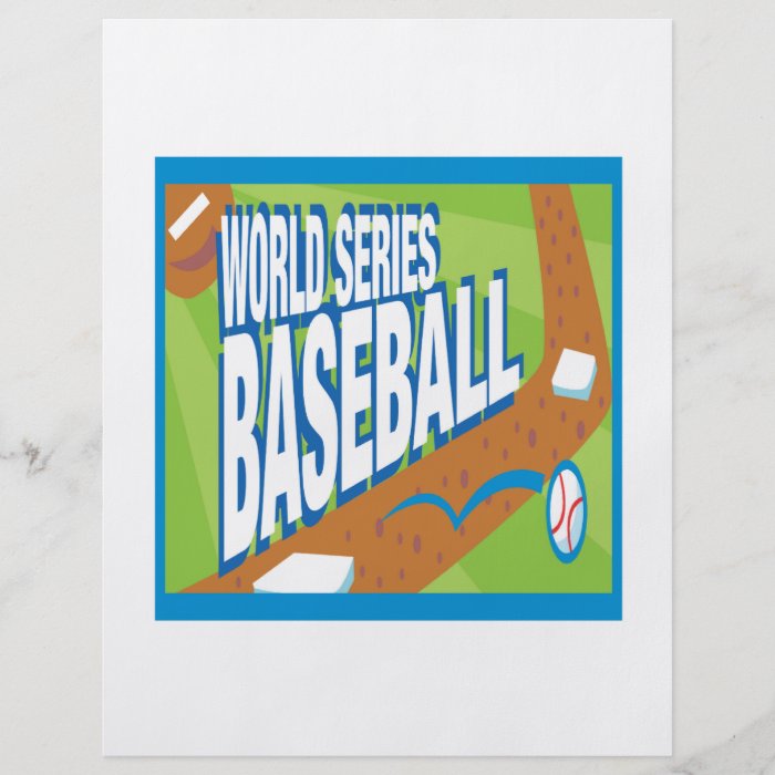 World Series Baseball Flyer