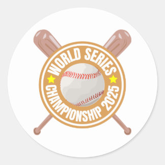 World Series Championship 2025 Tee Classic Round Sticker