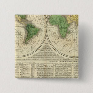 World shown as two hemispheres button