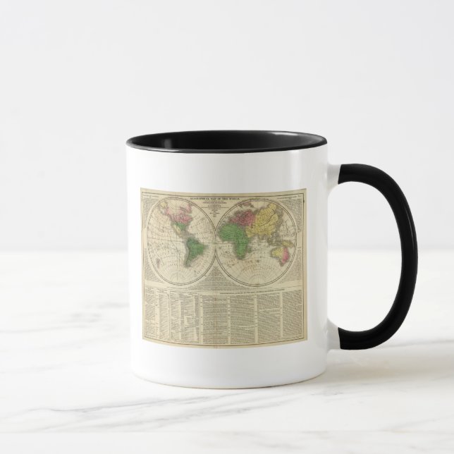World shown as two hemispheres mug (Right)
