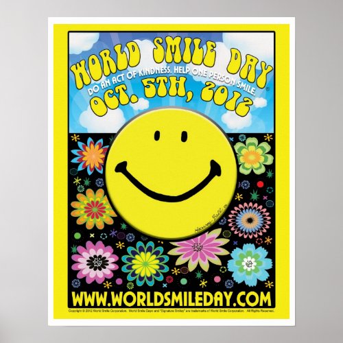 World Smile Day 2012  Poster _ 16x20