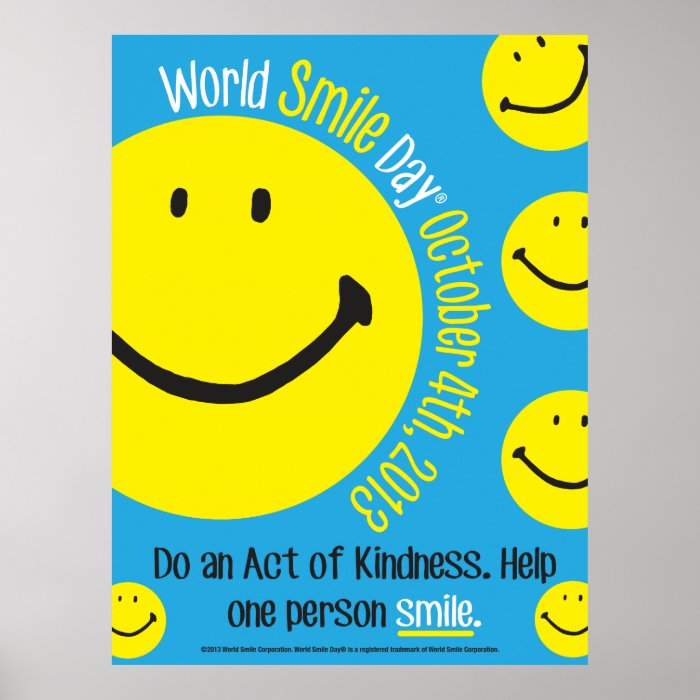 World Smile Day 2013 Poster xtra larg