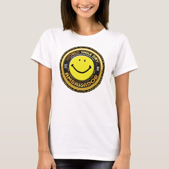 World Smile Day® 2014 Ambassador Woman's Shirt (Front)