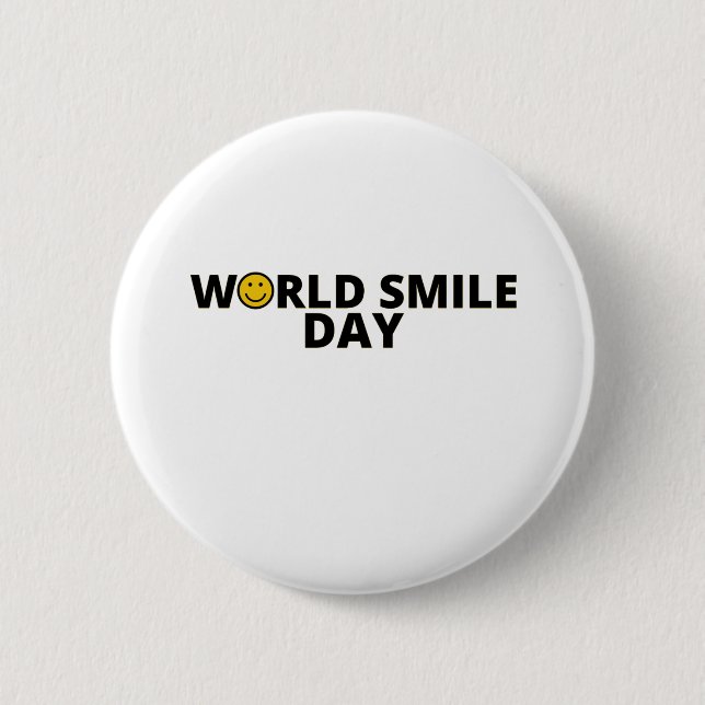 World Smile Day Button (Front)