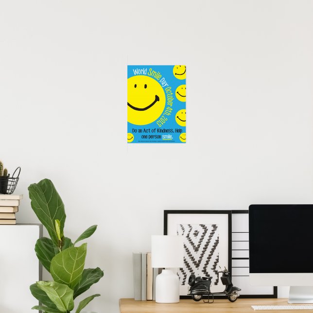 World Smile Day Poster 12x16 | Zazzle