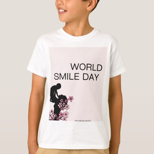 World smile day t shirt design 