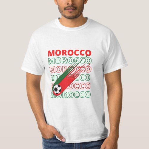 World Soccer Morocco Vintage T_Shirt