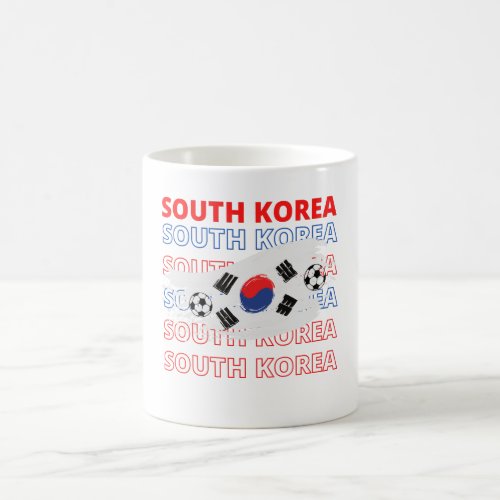 World South Korea Soccer Vintage Coffee Mug