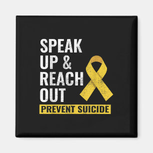 World Suicide Prevention Awareness Day Yellow Ribb Magnet
