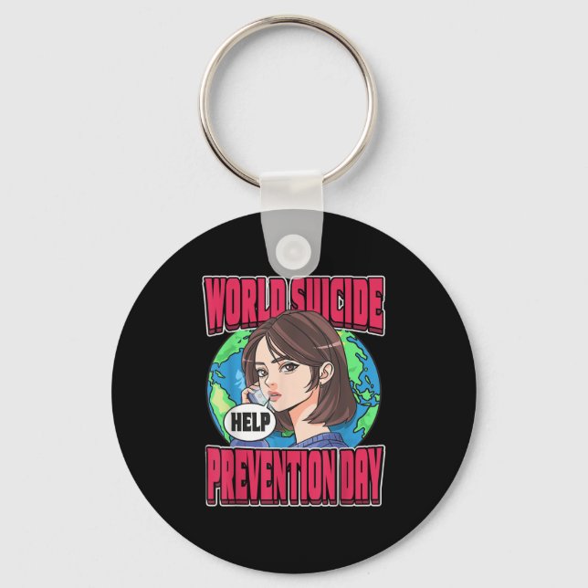 World Suicide Prevention Day Awareness September 1 Keychain (Front)