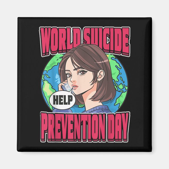 World Suicide Prevention Day Awareness September 1 Magnet (Front)