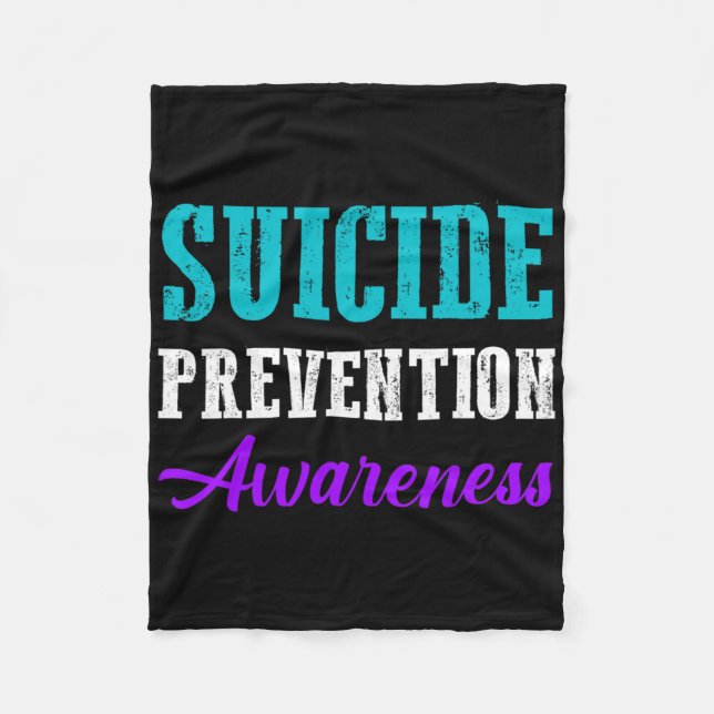 World Suicide Prevention Day Suicide Awareness  Fleece Blanket (Front)