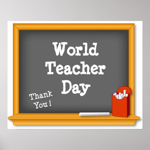 World Teacher Day Poster Thank You Poster