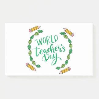world teachers day post-it notes
