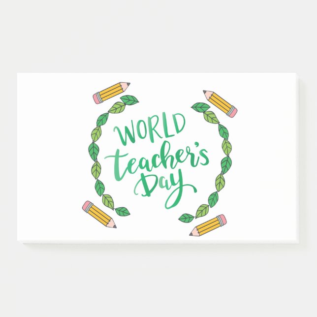 world teachers day post-it notes (Front)