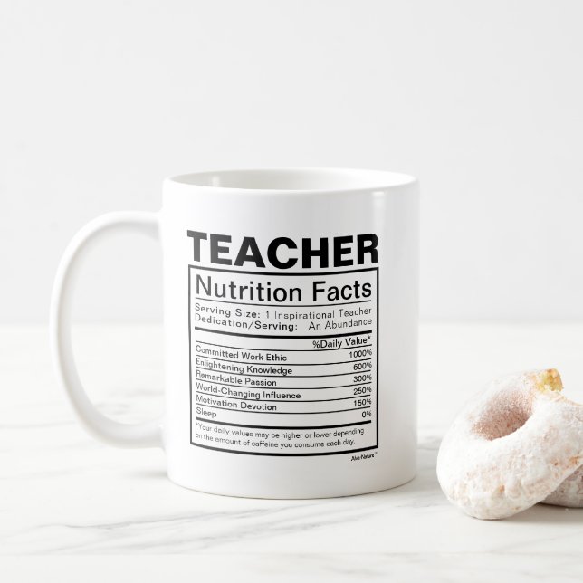 World Teacher's Day, Teacher Appreciation Gifts Coffee Mug (With Donut)