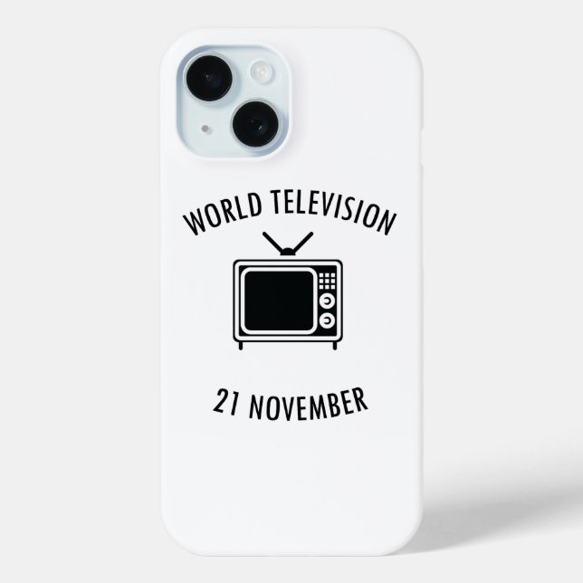 world television day Case-Mate iPhone case (Back)