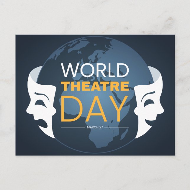 World Theatre Day Postcard (Front)