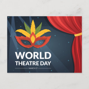 World Theatre Day Postcard