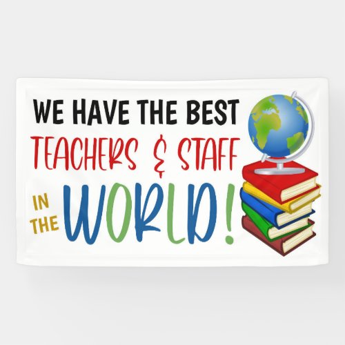 World Theme Teacher Appreciation Banner