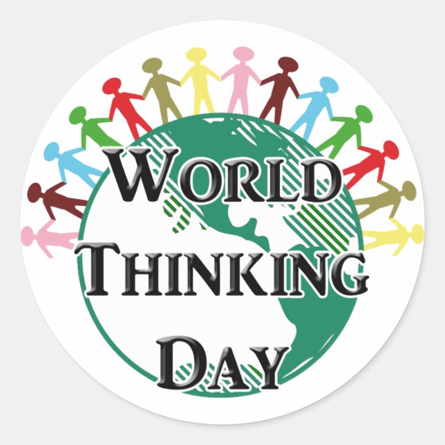 World Thinking Day Classic Round Sticker (Front)