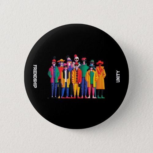 World Thinking Day Friendship Unity Diversity Button