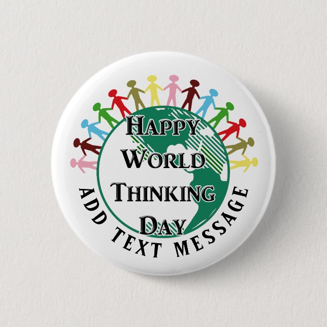 World Thinking Day Pinback Button (Front)