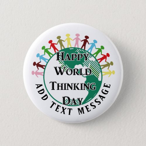 World Thinking Day Pinback Button
