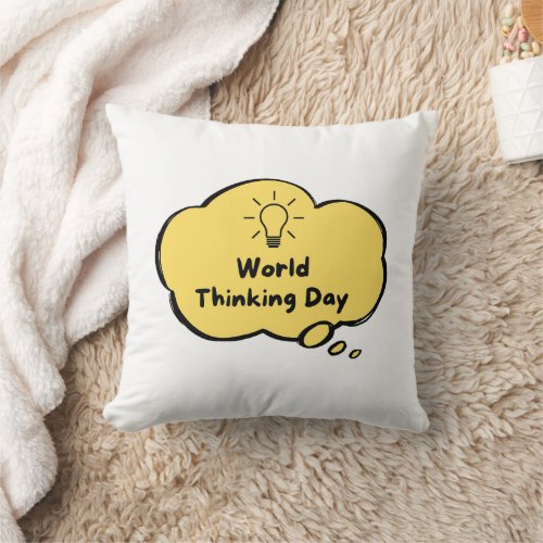World Thinking Day Throw Pillow