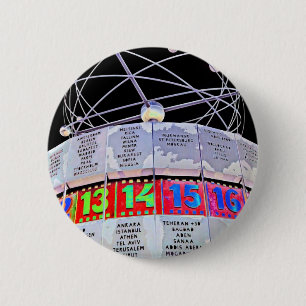 World Time Clock,Alexanderplatz,Berlin,Black Back Button