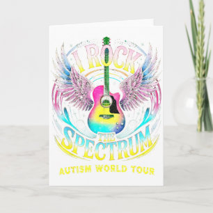 World Tour Autism I Rock The Spectrum Mom Inclusio Card