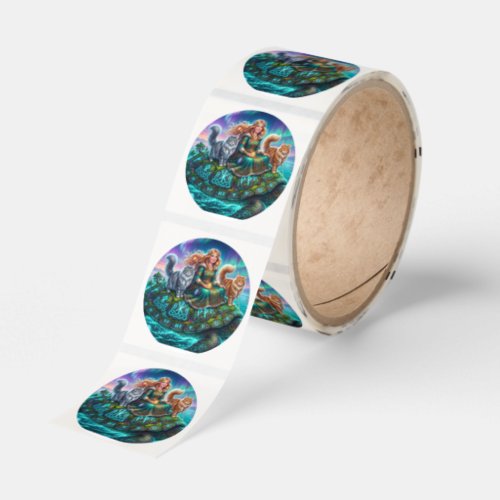 World Tour Turtle Classic Round Sticker