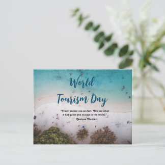World Tourism Day Postcard Happy Tourism Day