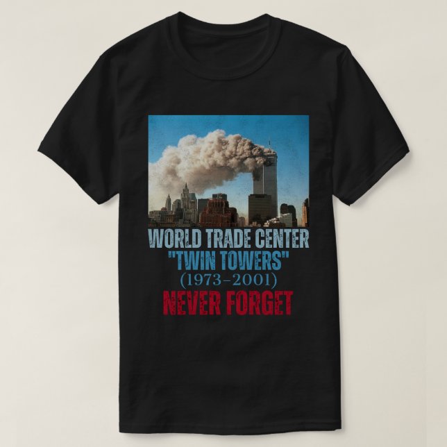 World Trade Center (1973–2001) "Twin Towers" T-Shirt (Design Front)