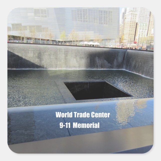 World Trade Center, 9/11 Memorial Square Sticker (Front)
