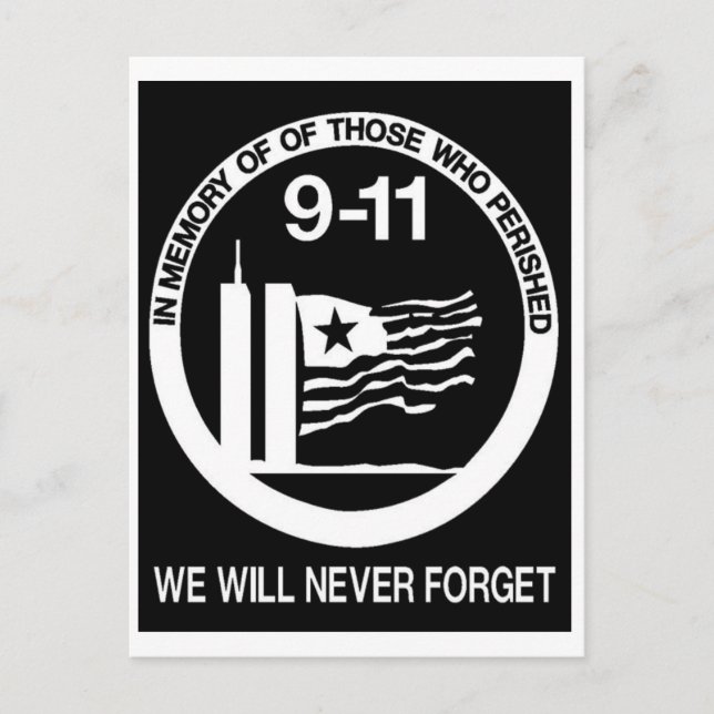 WORLD TRADE CENTER 9/11 POSTCARD (Front)
