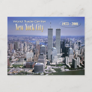 World Trade Center and NYC skyline Postcard